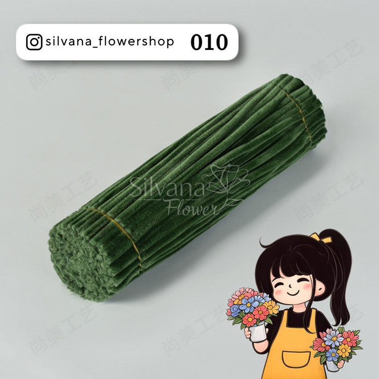 پیپ پاک کن مخملی کد 010 - سیم مخملی رنگی برای کاردستی و تزئینات