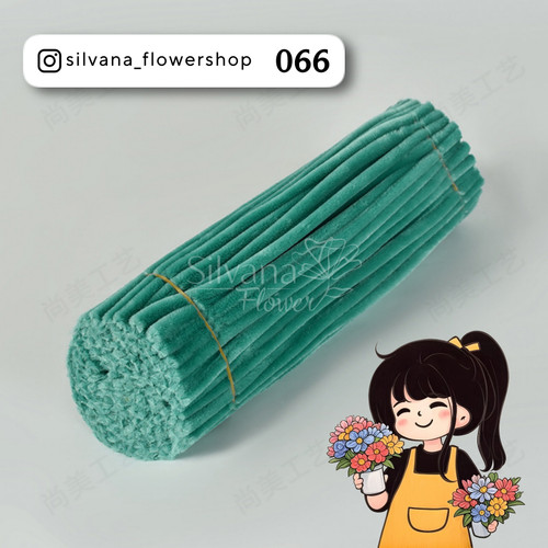 پیپ پاک کن مخملی کد 066 - سیم مخملی رنگی برای کاردستی و تزئینات